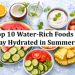 Refreshing summer  and veggies