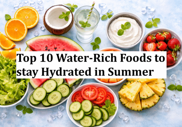 Refreshing summer  and veggies