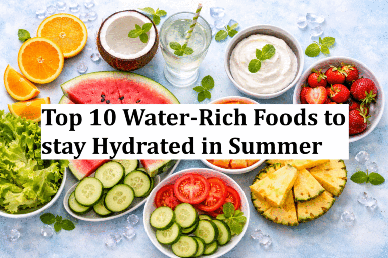 Refreshing summer  and veggies