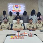 अपहरण की साजिश नाकाम : त्वरित पुलिस कार्रवाई में 8 अपराधी हथियारों सहित गिरफ्तार