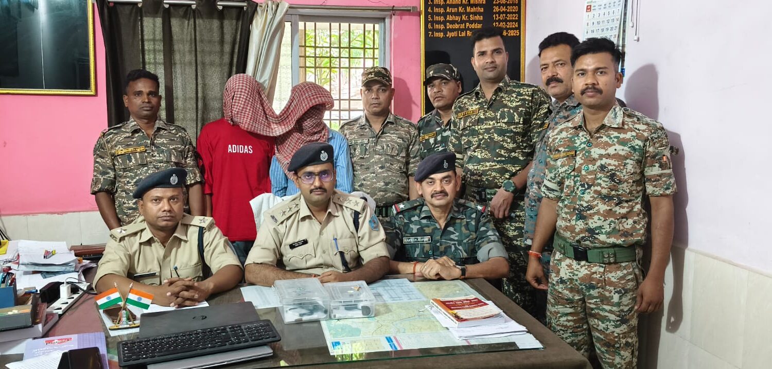 डालटनगंज रेलवे कॉलोनी के पास फायरिंग, दो युवक हथियार समेत गिरफ्तार