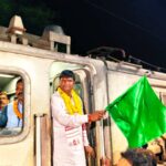 Inauguration of Dhanbad Lokmanya Tilak Terminus Express at Dhanbad railway station